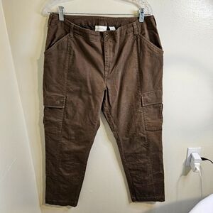 Chico's Cargo Pants Brown/Khaki Women's Size Large